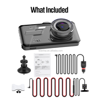 Caméra de tableau de bord 1080P Car Dvr 4.0 pouces avant et arrière double objectif Ips écran tactile Enregistreur de véhicule Dash Cam Black Box 32GB