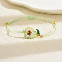 Zomerse schattige Bohemian fruit-kralen handgeweven micro-insert verstelbare Miyuki zaadkraal armband met andere plating voor dames cadeau