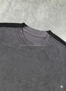 เสื้อยืดคอตตอนหนานุ่มพิมพ์ลายโลโก้ DTG สไตล์เรโทรทรงหลวมวินเทจสำหรับผู้ชาย สตรีทแวร์ พิมพ์ลาย 100% คอตตอน - Product Image 4