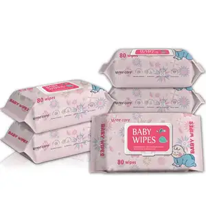 Natural Biodegradable Wet Baby Wipes Hypoallergenic Plant-Based Bamboo Baby Wet Wipes High Quality Organic Baby Wipes