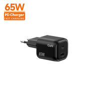 Pengisi Daya Mini untuk Rumah/Kantor, Colokan AU, Multi Port 1C1A 65W GaN Pengisian Cepat PPS PD 3.0 dengan Sertifikasi FCC untuk Google Pixel