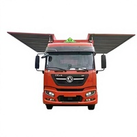 Vehículo Tipo Van para el Transporte de Mercancías Peligrosas, Cilindros de Gas y Cilindros de Acero, Vehículo para el Transporte de Sólidos/Líquidos Inflamables con Ala Volante