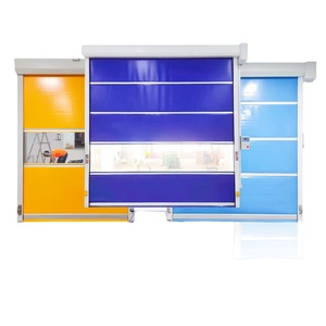 Schone ruimte deur winddichte elektrische roldeur hoge snelheid herbruikbare PVC snedeur - Product Image 2