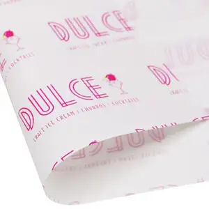 Custom Logo Paper Wrapping Paper Eco Friendly High Quality Greaseproof Paper