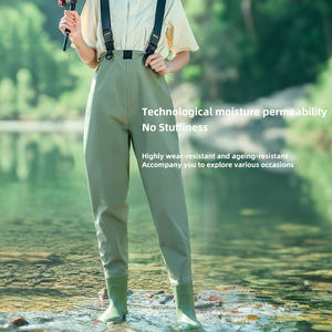 TOPIND-<span class=keywords><strong>Cuissardes</strong></span> de pêche à la mouche en PVC, <span class=keywords><strong>cuissardes</strong></span> personnalisées et imperméables de haute qualité pour femmes avec bottes - Product Image 2