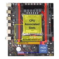 Nouvelle carte mère de jeu pour PC de bureau PANDL X99-P3 avec chipset C612, socket LGA 2011-3, prend en charge les processeurs Intel Xeon et 4x DDR3 RAM, carte mère X99 DDR3