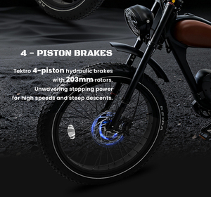 Vélos électriques tout-terrain à gros pneus Cheetah 2026 Pro en stock aux États-Unis, 48V 1000W 30Ah, fourche à suspension pneumatique, frein à disque hydraulique, longue autonomie - Product Image 6