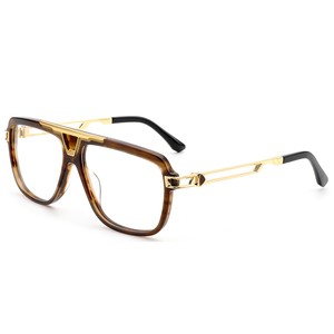 FEROCE New Square <strong>Optical</strong> Glasses for Men <strong>Optical</strong> Glasses <strong>Frame</strong> Stripe Design Eyeglasses <strong>Frames</strong> for Men - Product Image 4