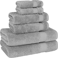 Drap de bain grande taille super doux avec logo style dobby ensemble de serviettes de bain en coton blanc pour la salle de bain
