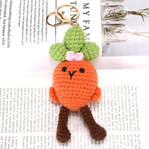 แฮนด์เมดโครเชต์น่ารักผักจี้ขนมปังพวงกุญแจมินิน่ารักถักกระเป๋านุ่มจี้เครื่องประดับของขวัญ - Product Image 6