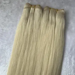 Extensiones de cabello humano ruso de lujo, máquina de trama de doble estiramiento, tejido sin costuras, hecha a máquina, extensión de cabello de trama
