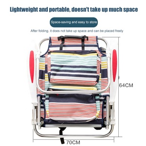 Groothandel Verstelbare Lichtgewicht Draagbare Opvouwbare Strandstoelen Outdoor Opvouwbare Verstelbare Lounge Camping Rugzak Strandstoel - Product Image 5