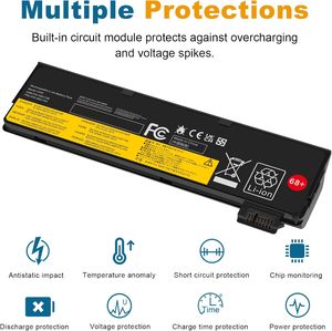 Batterie X240 Compatible avec ThinkPad T440 T440s T450 T450s T460 T460P T470P T550 T560 L450 L460 L470 P50S W550s X250 X260 X270 - Product Image 4