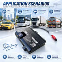 Traceur GPS BeiDou 4G à double objectif, caméra embarquée intérieure et extérieure pour VTC et autocars, intégration OEM, ODM, API