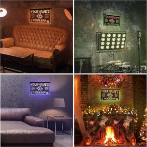 Letrero LED de Neón Personalizado con Nombre XINZHAO para Bar en Casa, Letrero Decorativo de Pared Acrílico 3D de Doble Color, 24x16 Pulgadas - Product Image 4