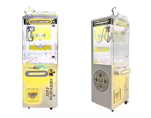 Machine à griffes commerciale à monnayeur, entièrement transparente, néon, la plus vendue, pour peluches - Product Image 2
