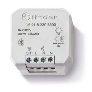 ตัวควบคุมไฟฟ้าอิเล็กทรอนิกส์ Finder 300W 230V บลูทูธไร้สาย ควบคุม 1 ช่องทาง รองรับแอปพลิเคชัน - Product Image 1