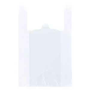 Sacos De T-Shirt Saco De Compras De Plástico Branco Colete Estilo Carry Plástico Polietileno Branco Sacos plásticos para peças de automóveis