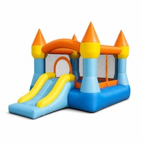 Château gonflable classique NOCO sur le thème du cœur et de l'amour, pour une utilisation à domicile, avec installation facile pour deux enfants