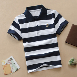 T-shirts et polos pour garçons, vêtements d'été pour enfants, t-shirts rayés pour enfants, polos pour garçons - Product Image 5