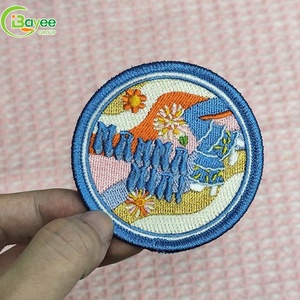 Premium Texture Custom Your Own Designer Patches Embroidery Badge Sew on Iron on Embroidery Patches for Hoodies Jackets Hats - Product Image 4