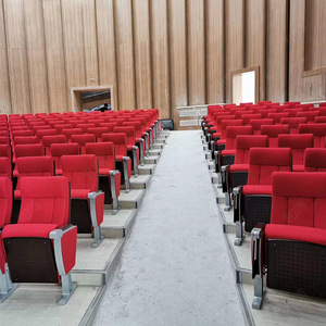 Silla de Auditorio Manwa Expo HB607-2 Rojo Palo de Rosa con Tablero de Escritura, Silla Escolar, Muebles para Teatro - Product Image 2