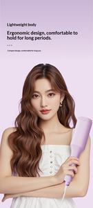เครื่องม้วนผมแบบแท่ง 32 มม. ลายคลื่นน้ำ สำหรับผู้หญิงผมสั้น พร้อมไฟ LED และพอร์ต USB ใช้ในบ้าน - Product Image 4