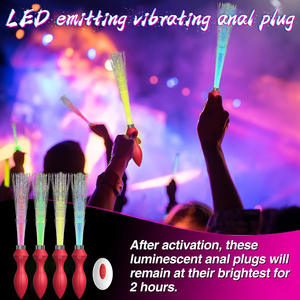 Draadloze Afstandsbediening Lichtgevende Anale Plug Vibrator Glow In Dark <span class=keywords><strong>Anal</strong></span> Dildo Vibrator Seksspeeltje Voor Vrouwen Meisje Vrouw - Product Image 3