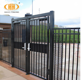 Haiao, puerta <span class=keywords><strong>de</strong></span> jardín plegable deslizante <span class=keywords><strong>de</strong></span> metal con tubo cuadrado <span class=keywords><strong>de</strong></span> <span class=keywords><strong>segunda</strong></span> <span class=keywords><strong>mano</strong></span> con recubrimiento en polvo, PUERTAS <span class=keywords><strong>DE</strong></span> METAL con diseño - Product Image 4