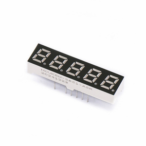 <strong>Super</strong> Red 0.28 Inch 5 <strong>Digit</strong> <strong>7</strong> <strong>Segment</strong> <strong>LED</strong> <strong>Display</strong> Common Cathode HOUKEM-2851-ASR - Product Image 2