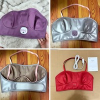 Soutien-gorge chauffant vibrant électrique sans fil rechargeable pour l'agrandissement des seins, taille unique, pour massage de la poitrine