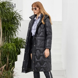 New Winter Jacket With Hood Fashion Solid Color Waterproof Jacket <strong>Black</strong> Long Winter <strong>Parka</strong> <strong>Coat</strong> Winter Clothes for <strong>Women</strong> - Product Image 2
