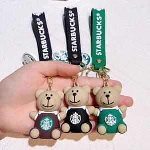 Lot de porte-clés 3D en forme de tasse de thé au lait, pendentifs de sac tendance style <span class=keywords><strong>Starbucks</strong></span>, ornements pour clés de voiture, pour la revente - Product Image 6