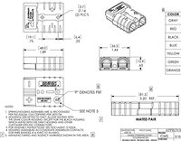Connecteur de batterie CC de haute qualité 50a 125a 175a 350a Spécification Connecteur de prise d'alimentation de batterie