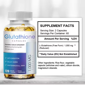 Cápsulas de <span class=keywords><strong>L</strong></span>-glutatión para Blanqueamiento de la Piel OEM, Suplemento Nutricional con Vitamina C, Cápsulas Blandas de <span class=keywords><strong>L</strong></span>-glutatión - Product Image 5