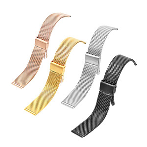 สายนาฬิกาสเตนเลสสตีล18 20 22 24มม.,สาย <span class=keywords><strong>Milanese</strong></span> 1.0มม. แบบถอดง่าย - Product Image 1