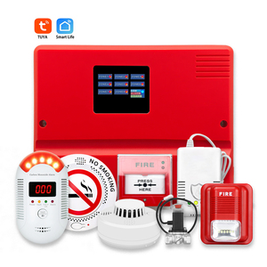 Tuya Smart Home Security Kit DE SEGURIDAD ABS Detector de gas <span class=keywords><strong>Sensor</strong></span> de vape Sirena de alarma con cable/Control de alarma de incendio inalámbrico para el hogar/Oficina - Product Image 1
