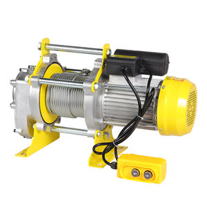 Derek listrik 220V dengan 5 Ton kapasitas baru kawat logam campuran aluminium tali pengangkat kerekan untuk membangun panggung industri 2 Ton digunakan - Product Image 3