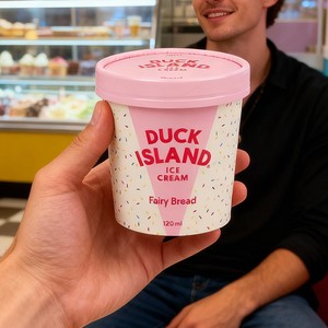 Bol à glace en papier avec revêtement résistant au congélateur, logo personnalisé premium, 2oz-20oz, avec couvercle en PET, PE, PP, PLA ou aqueux, pour food truck - Product Image 6