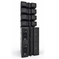 Système de sonorisation Line Array double 8 pouces 4+2, 500W 138dB avec caisson de basses 18 pouces pour événements en direct intérieurs et extérieurs, auditoriums