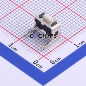 TS-1101V-5026 Tactile Switch Through hole Component THT Switch Single Pole Single Throw Rectangle Button 2.6N Right Angle Insert - Product Image 1