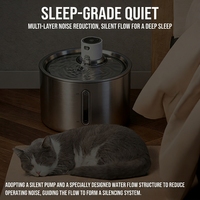 Fontaine à eau sans fil pour animaux de compagnie, distributeur d'eau intelligent automatique pour chats, rechargeable sur batterie, séparation eau propre et eau sale