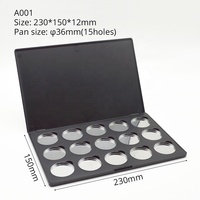 Palet Eyeshadow Profesional 15 Warna Label Pribadi Bahan Daur Ulang Ketebalan 1.8MM Kemasan Magnetik Kustom untuk
