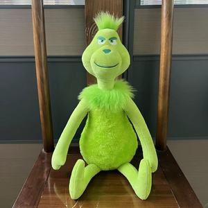 <span class=keywords><strong>Peluche</strong></span> Monstre Vert Personnalisée <span class=keywords><strong>Grinch</strong></span> Elfe Brodé Ultra Doux Jouet en <span class=keywords><strong>Peluche</strong></span> pour Enfants Décorations de Noël Anti-Stress - Product Image 6