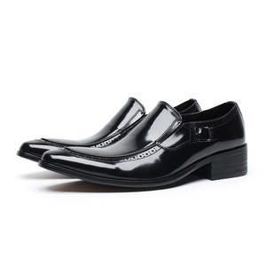 Zapatos de vestir para hombre de cuero vacuno de alta gama con punta en pico, modernos para eventos formales y fiestas, ideales para trajes. - Product Image 6