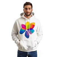 Sweat-shirts et pulls à capuche pour hommes en taille plus, avec logo personnalisé brodé, en molleton 100% coton, coupe ample