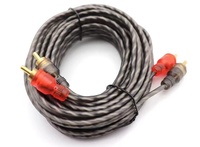 Cable personalizado de cobre puro 2 RCA macho a macho Cable de Audio AV cable de audio amplificador de potencia bajo para TV VCR video cable de audio