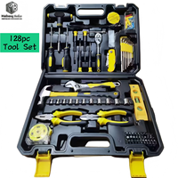 Kit d'outils de réparation domestique OEM de 129 pièces, coffret rigide, kit combiné d'outils à main avec boîte à outils