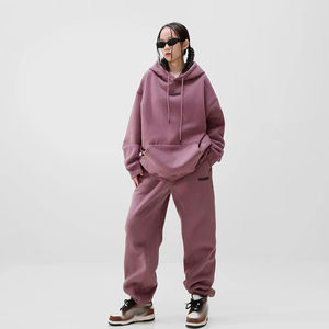 Sweat à capuche unisexe en coton 100% pour femme, tricoté, épais, respirant, 340 grammes, style décontracté, idéal pour l'hiver, prix fabricant bas - Product Image 2