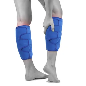 Nuovo design auto-adesivo in pile di poliestere di raffreddamento pad in gel gamba non-congelato borsa termica di calore per il dolore alle gambe sollievo